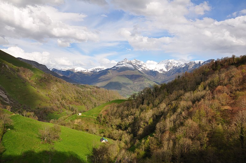 vues de la vallée d'aspe