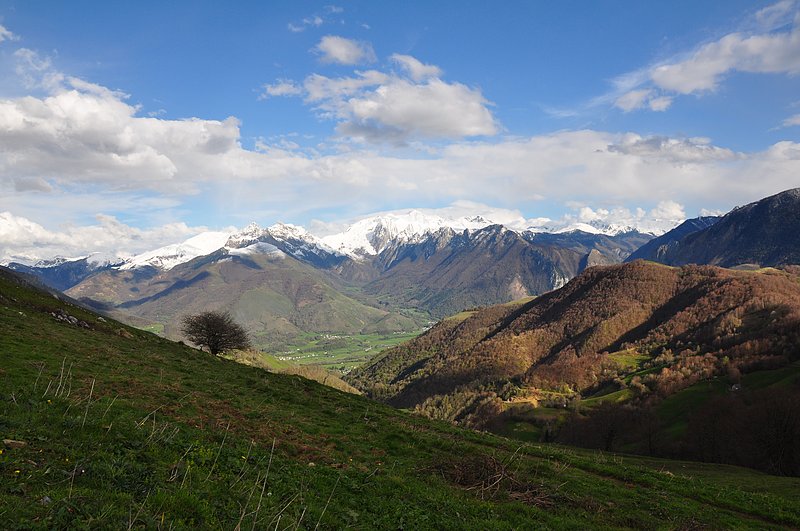 vues de la vallée d'aspe