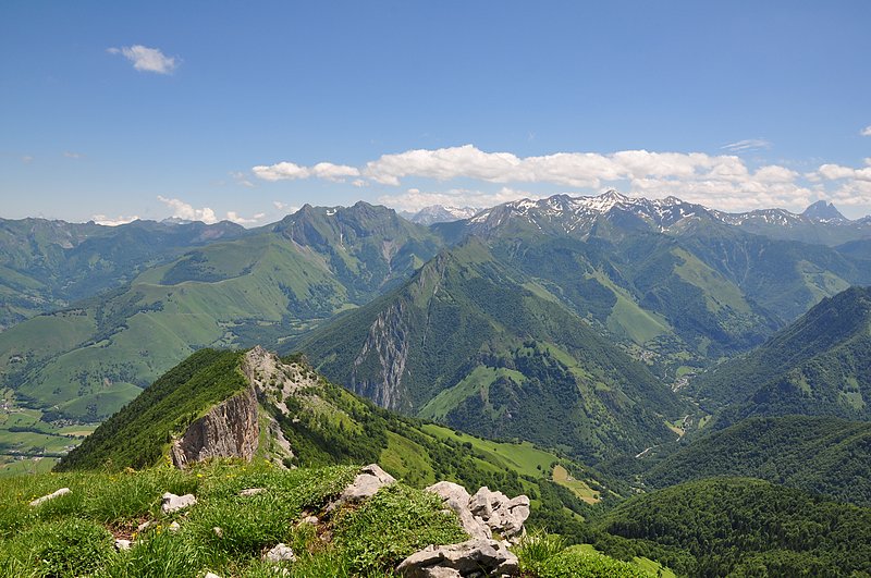 vues de la vallée d'aspe